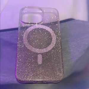 Sparkling Glitter Phone Case - Silver